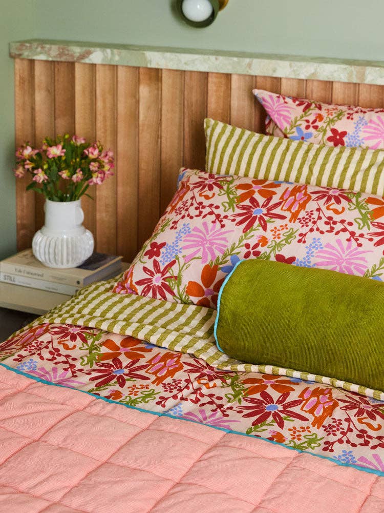 Corduroy Bolster - Pistachio