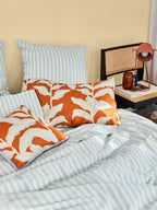 Butter Blue Seersucker Flat Sheet