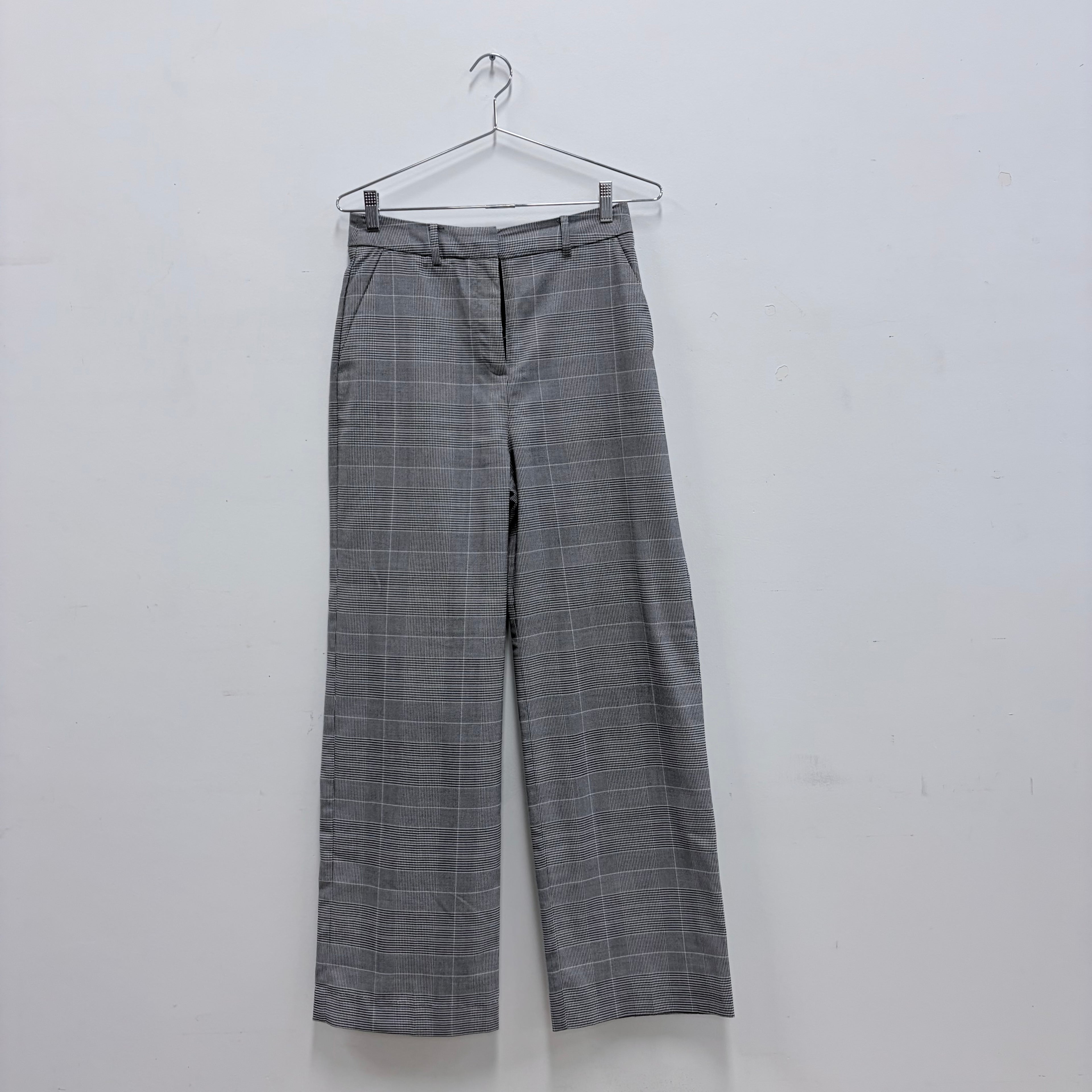 Witchery wide leg check pant - 8