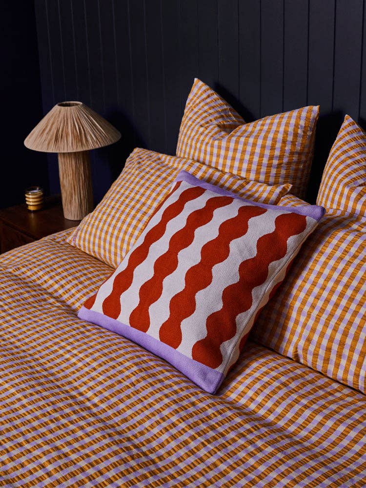 Mango Seersucker Standard Pillowcase Set
