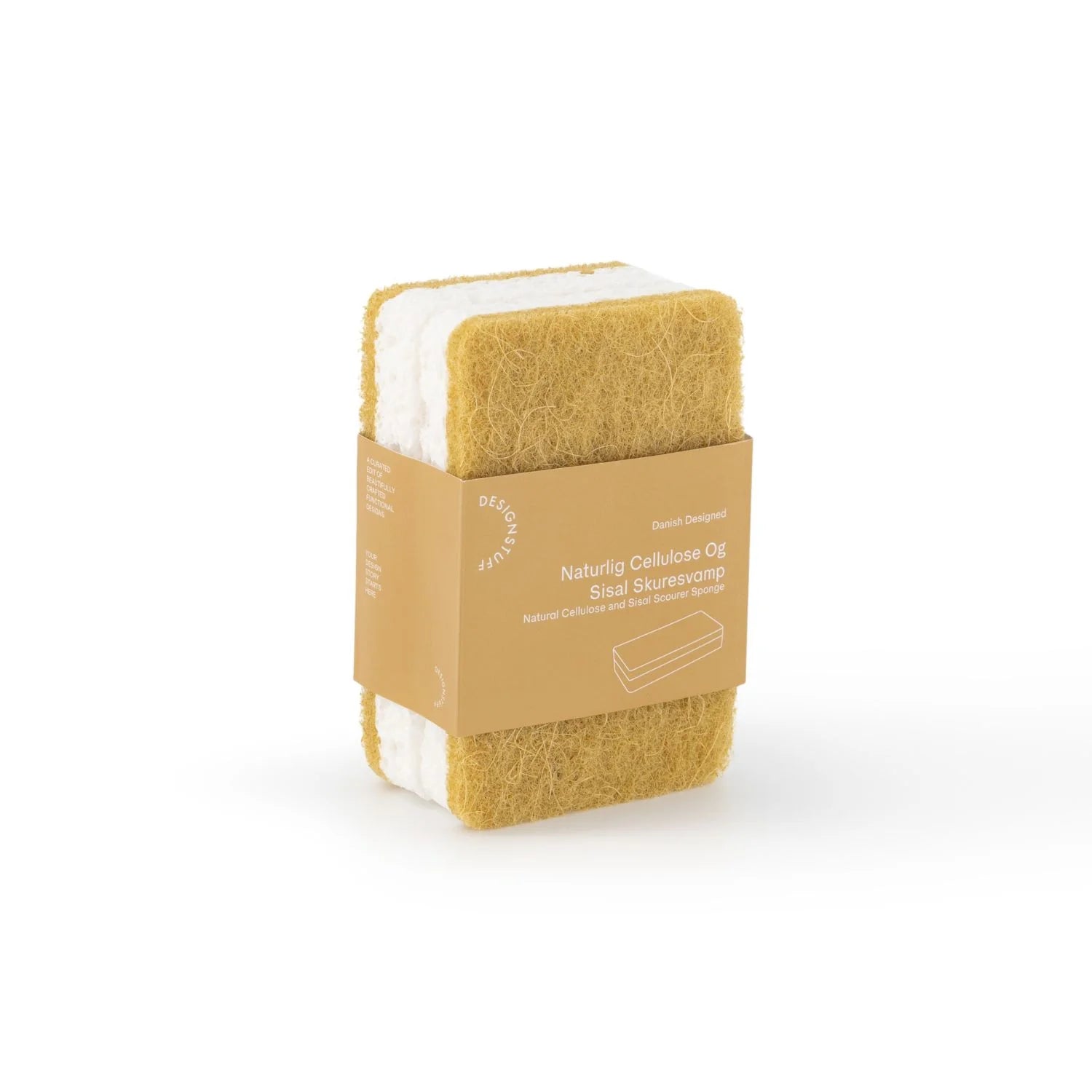 Natural Cellulose and Sisal Scourer Sponge (Set of 2)