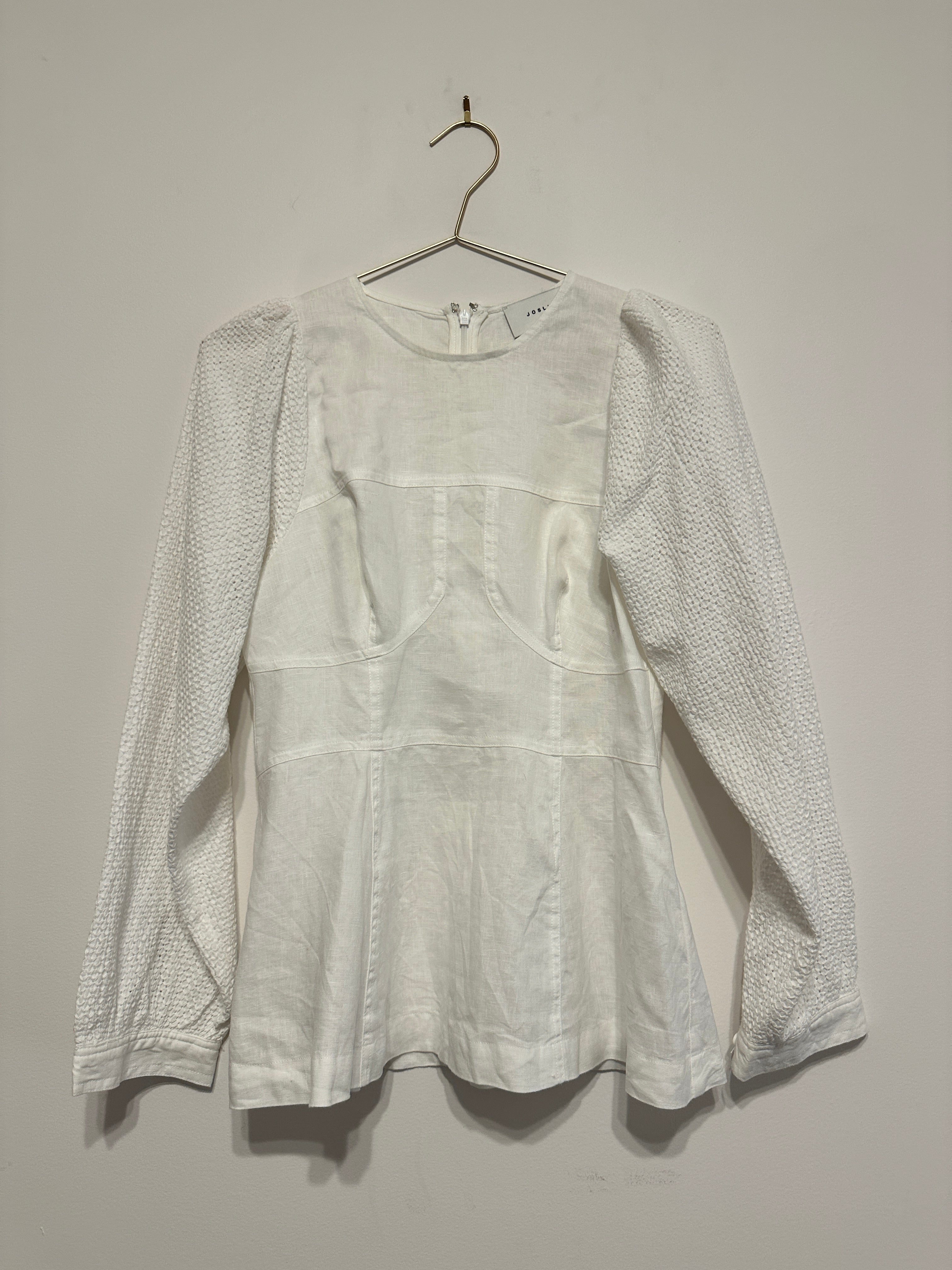 Joslin White Corset blouse