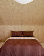 Quilt Cover - Vanilla / Mahogany
