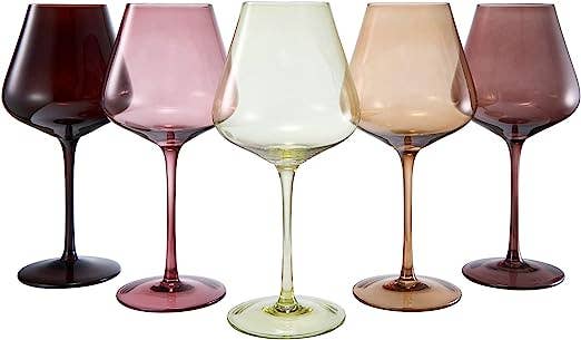 Terracotta Mars Collection Crystal Wine Glasses | 20 OZ