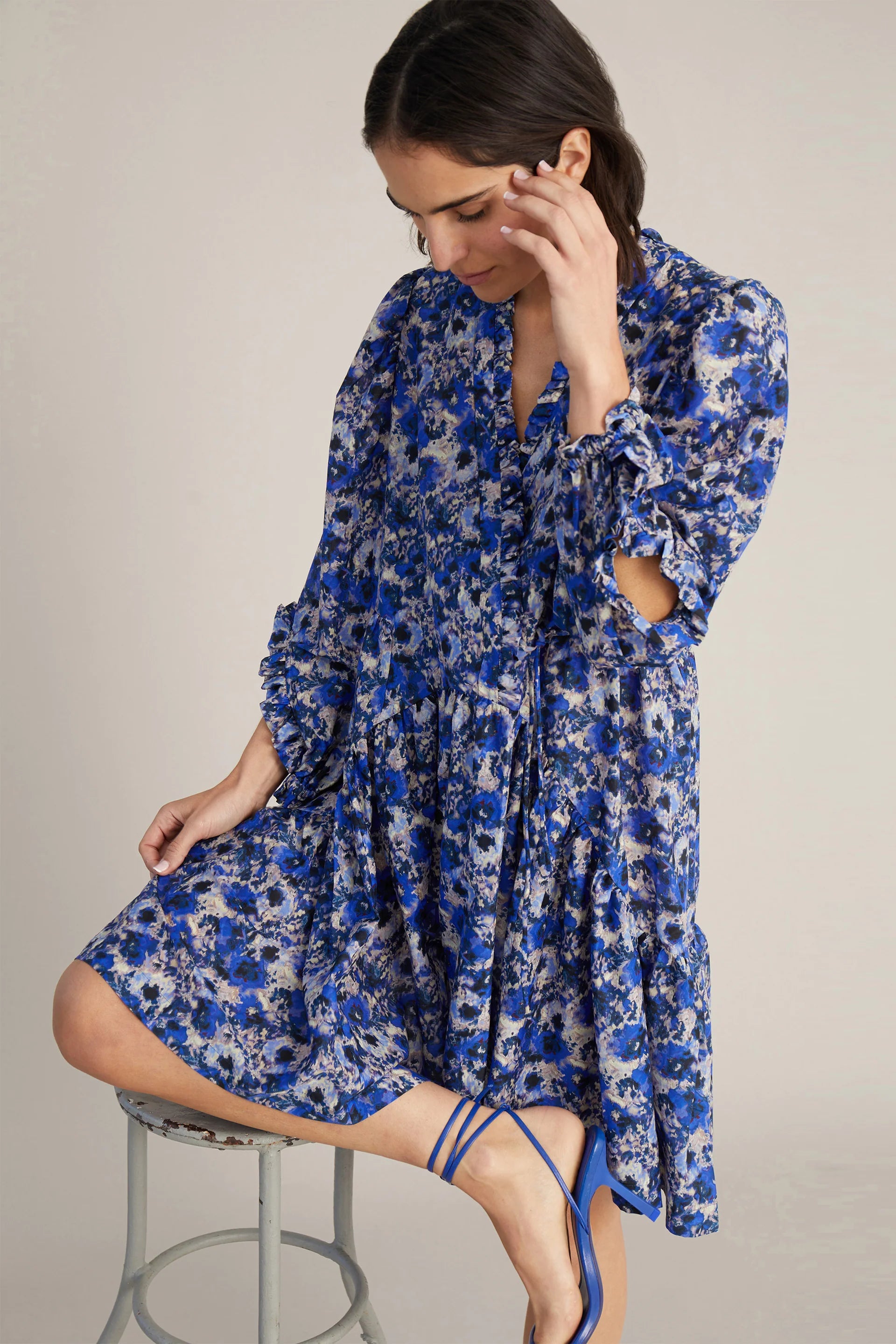 Munthe Derby Dress, Navy 34 (10-12)