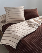 Quilt Cover - Vanilla / Mahogany