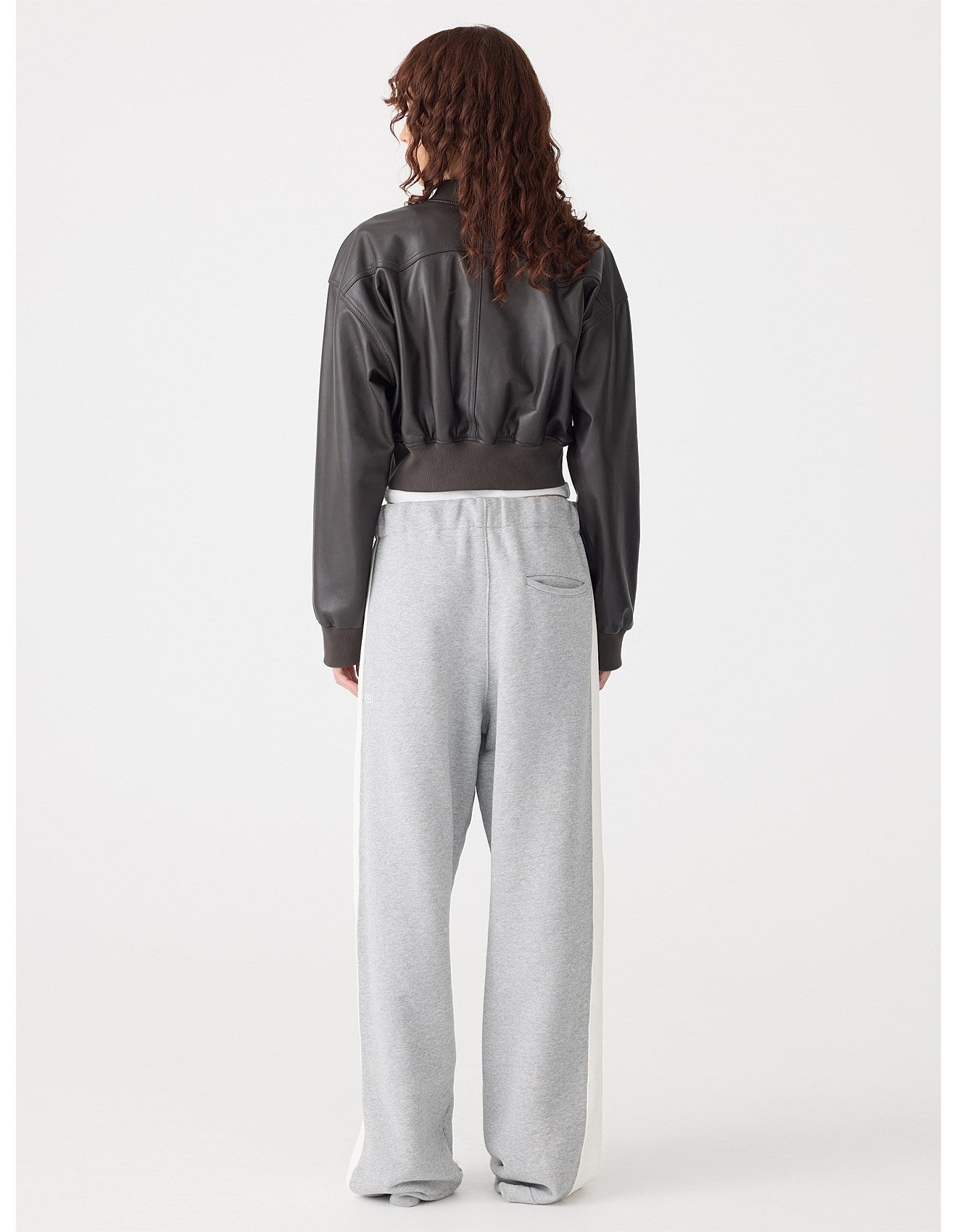 Bassike  Fleece Stripe Detail Trackpant rrp $360