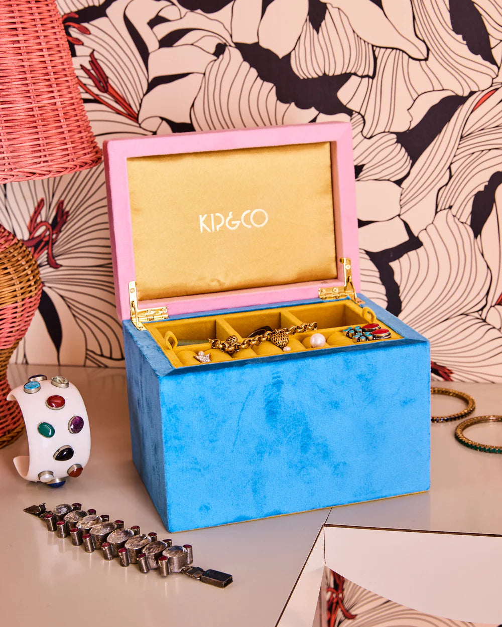 Precious Velvet Jewellery Box - Large