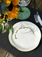 Statement Plate - 'good food and good company.'