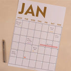 Monthly Undated A3 Wall Planner | 12 Pages | Simply Bright