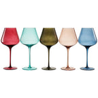 Colors of Rome, Italy, City Wine Glassware | Set of 5, 20 OZ