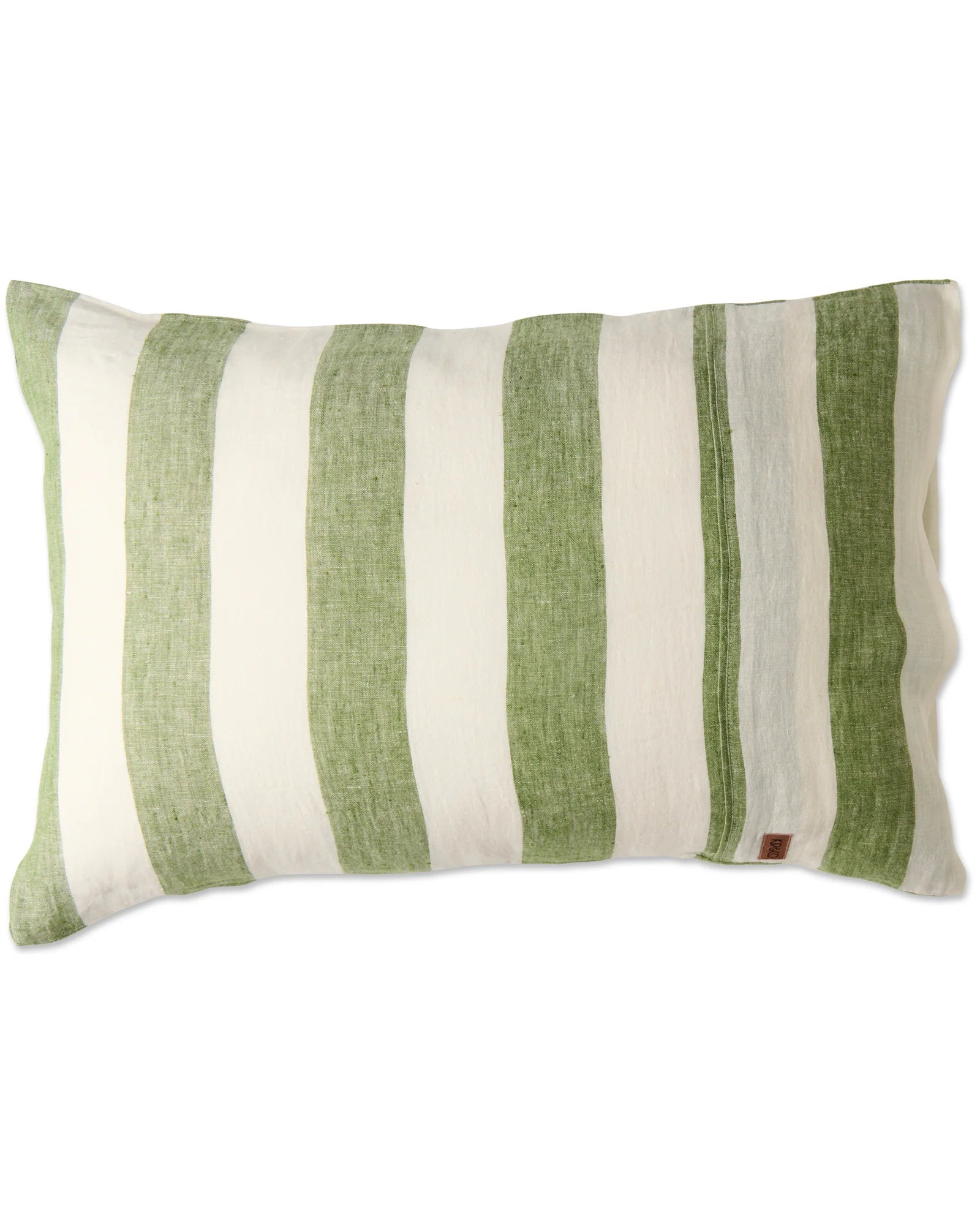 Moss Stripe Linen Pillowcases 2P STD set