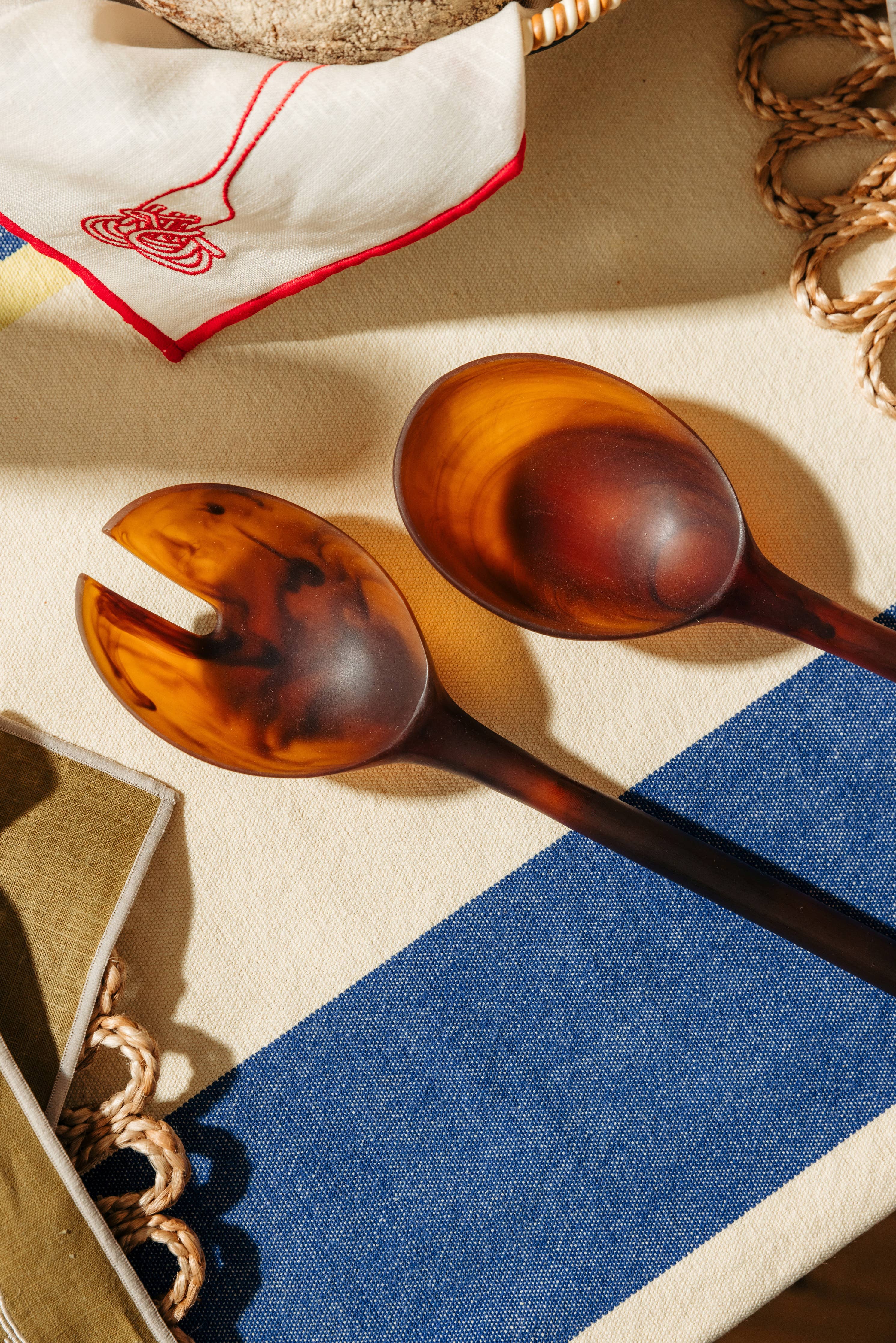 NEW Salad Servers - Amber Set