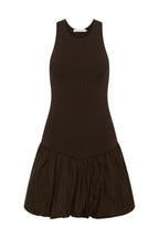 Aje Chocolate Brown Bubble Dress - 14