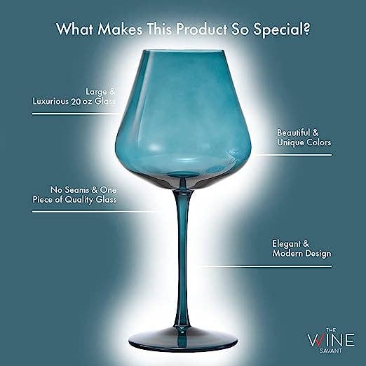 Terracotta Mars Collection Crystal Wine Glasses | 20 OZ