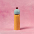 New! Salt & Pepper Grinder - Light Blue & Burgundy: Medium