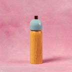 New! Salt & Pepper Grinder - Light Blue & Burgundy: Large