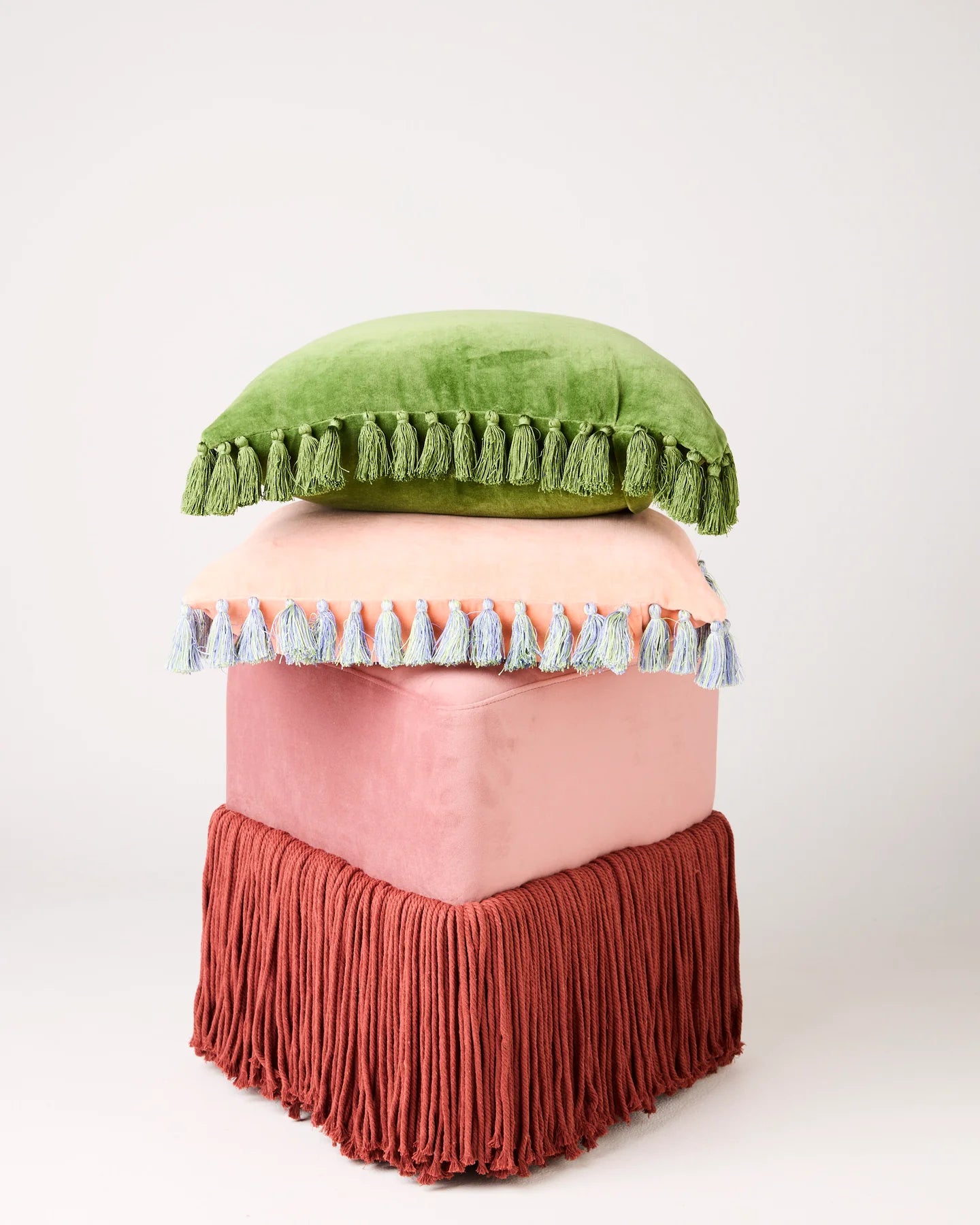 Gelato Velvet Tassel Cushion