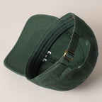 Father's Day Baseball Cap With Dad Text Embroidery : DARK GREEN / ONE SIZE
