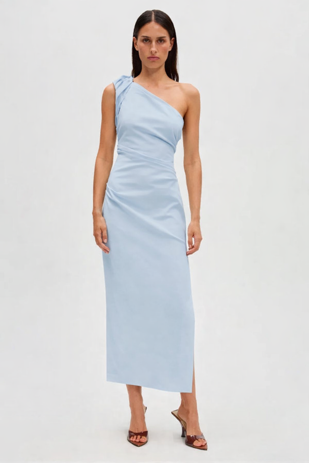 Misha Midi Dress Ice Blue NWT - XS