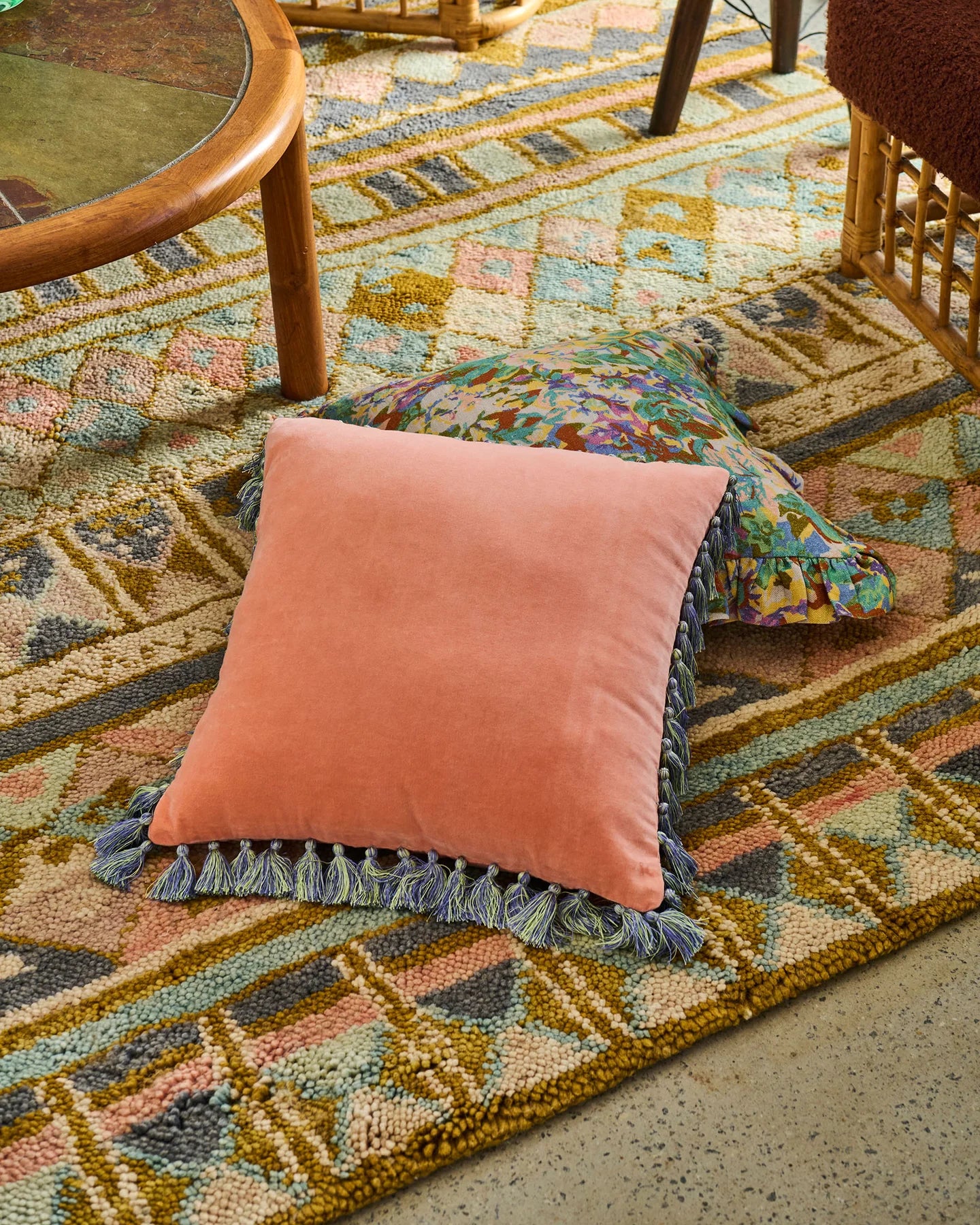 Gelato Velvet Tassel Cushion