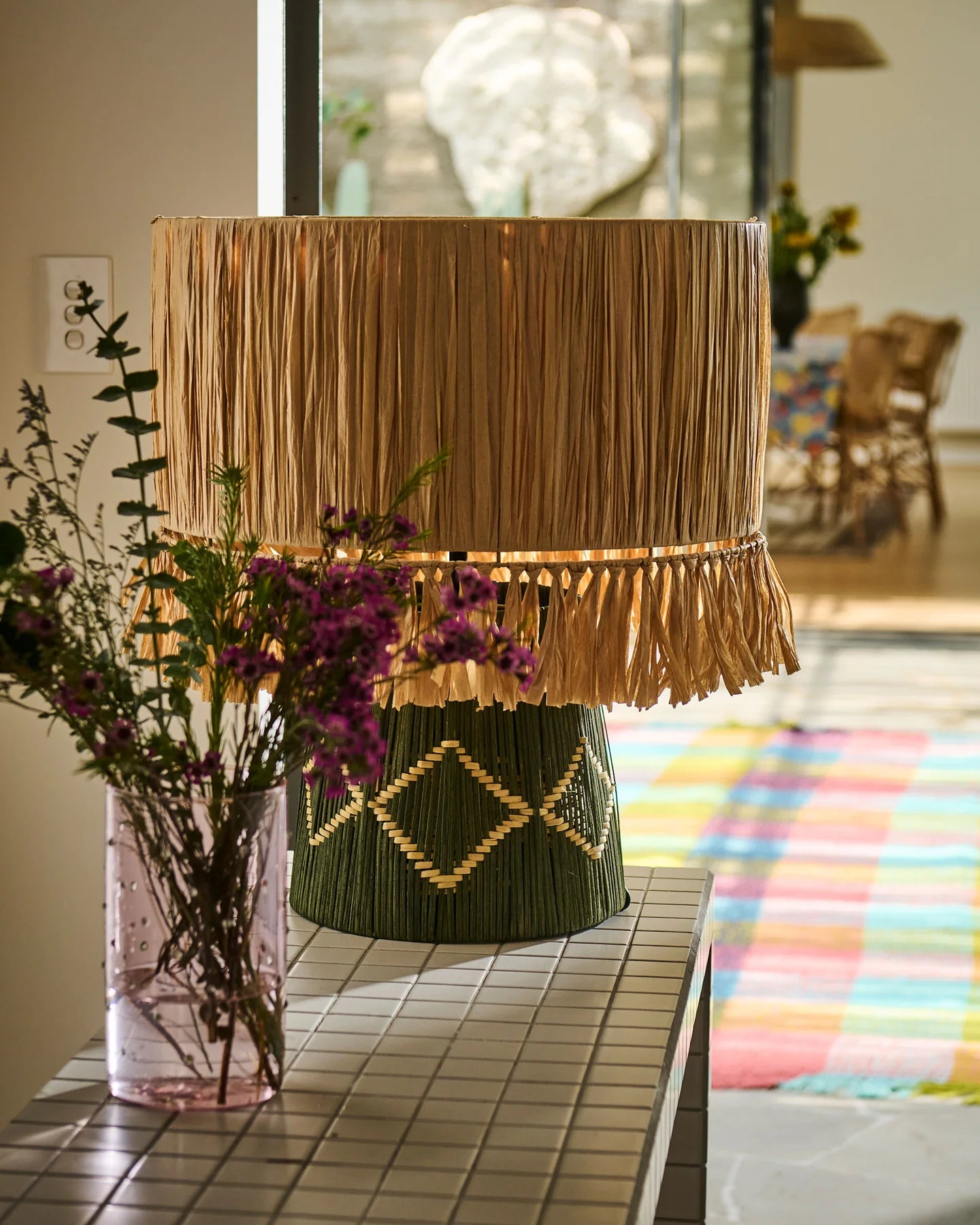 Kokomo Raffia Lamp