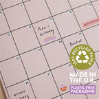 Monthly Undated A3 Wall Planner | 12 Pages | Simply Bright