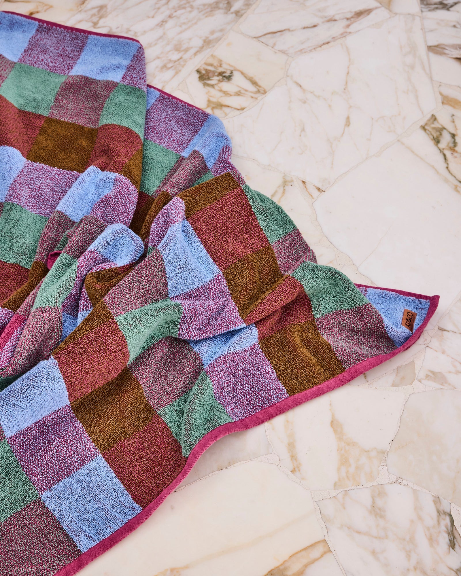 BONDI TARTAN TERRY BATH TOWEL