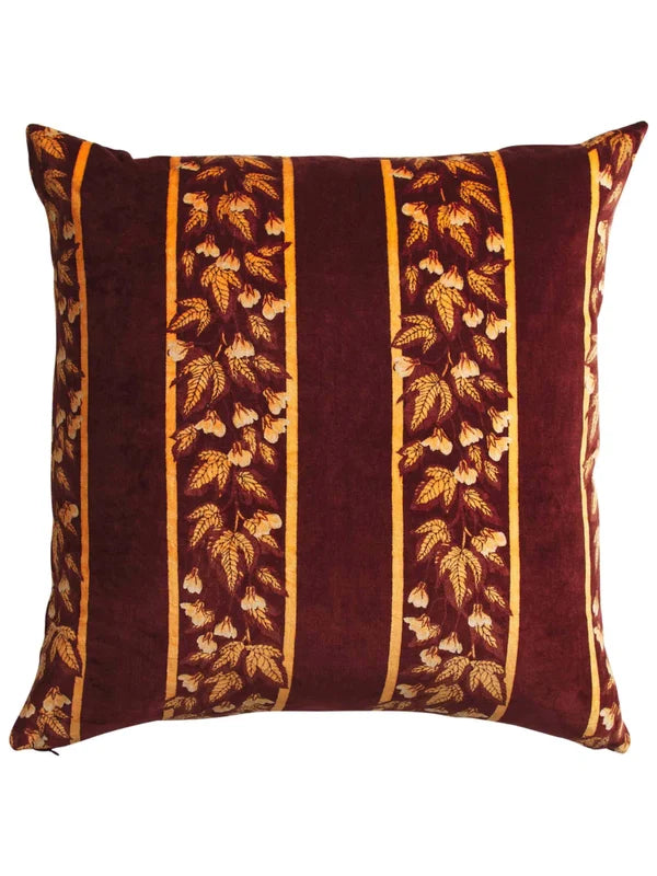 Agata Velvet Cushion - Rosewood Feather Insert