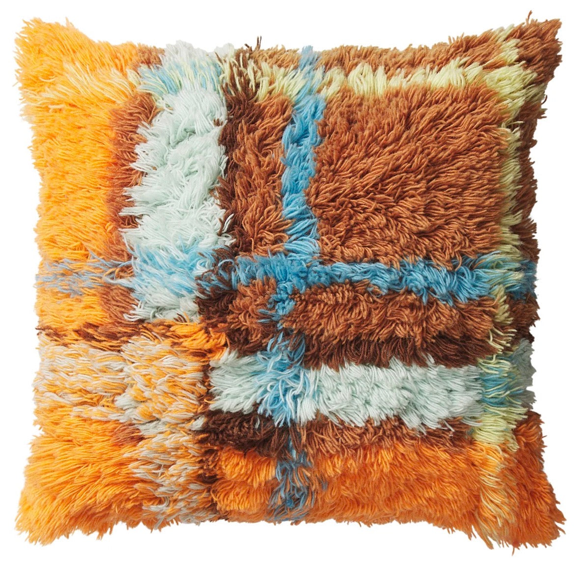 Frances Shag Cushion - Sable feather insert