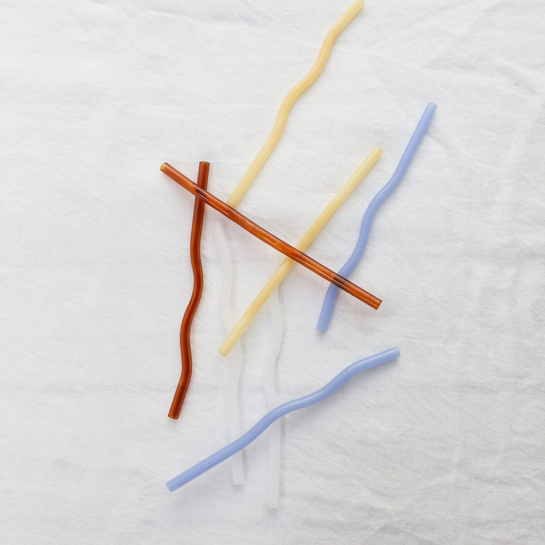 Curve Glass Straw (Set of 4)