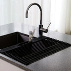 Folding Dish Rack w/ Cutlery Holder