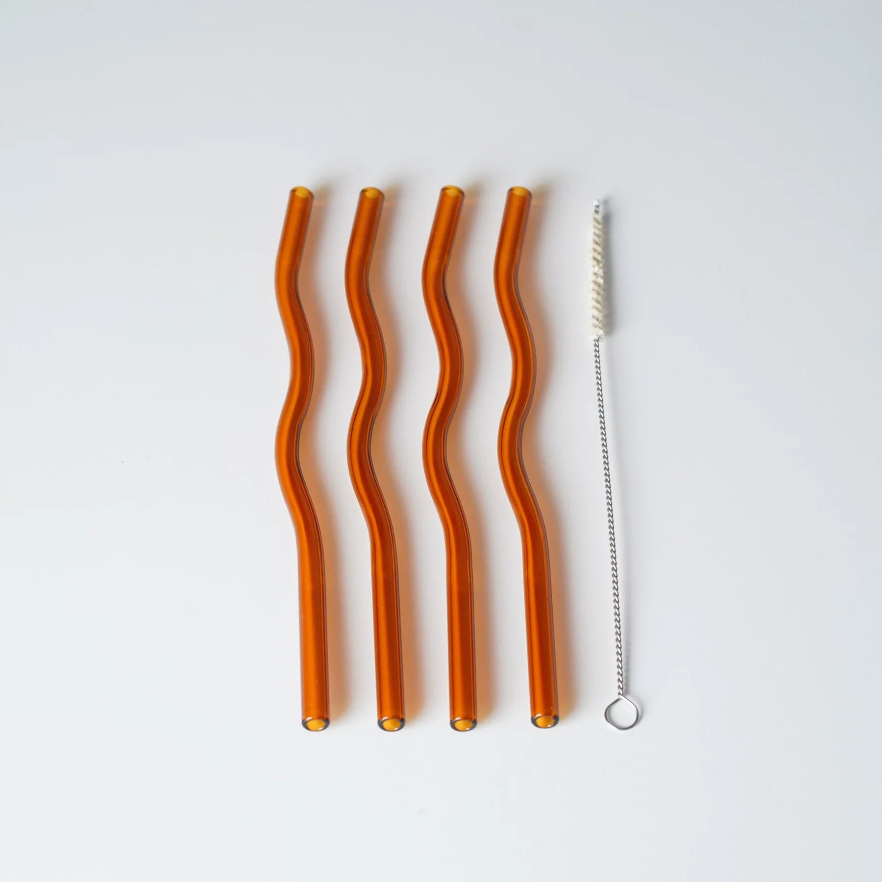 Curve Glass Straw (Set of 4)