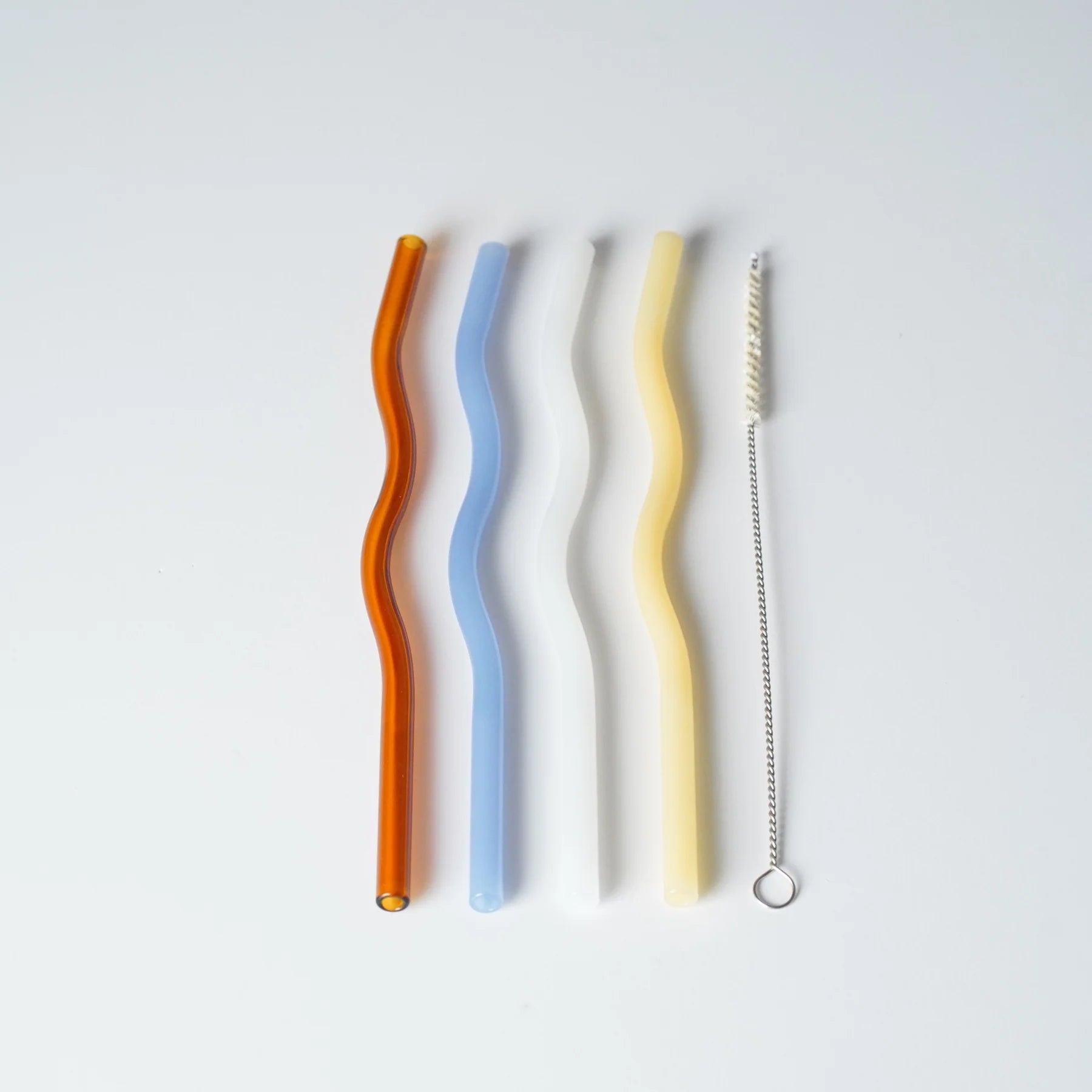 Curve Glass Straw (Set of 4)