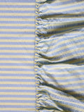Butter Blue Seersucker Flat Sheet