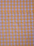 Kumquat Bloom Seersucker Fitted Sheet
