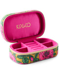 Golden Peony Travel Jewellery Box