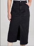 Rolla’s denim midi skirt-10