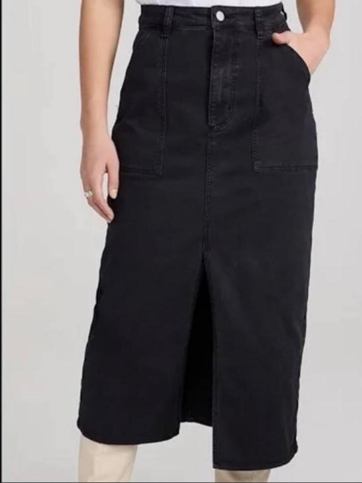 Rolla’s denim midi skirt-10