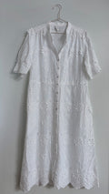 365 Days white embroidered dress-M