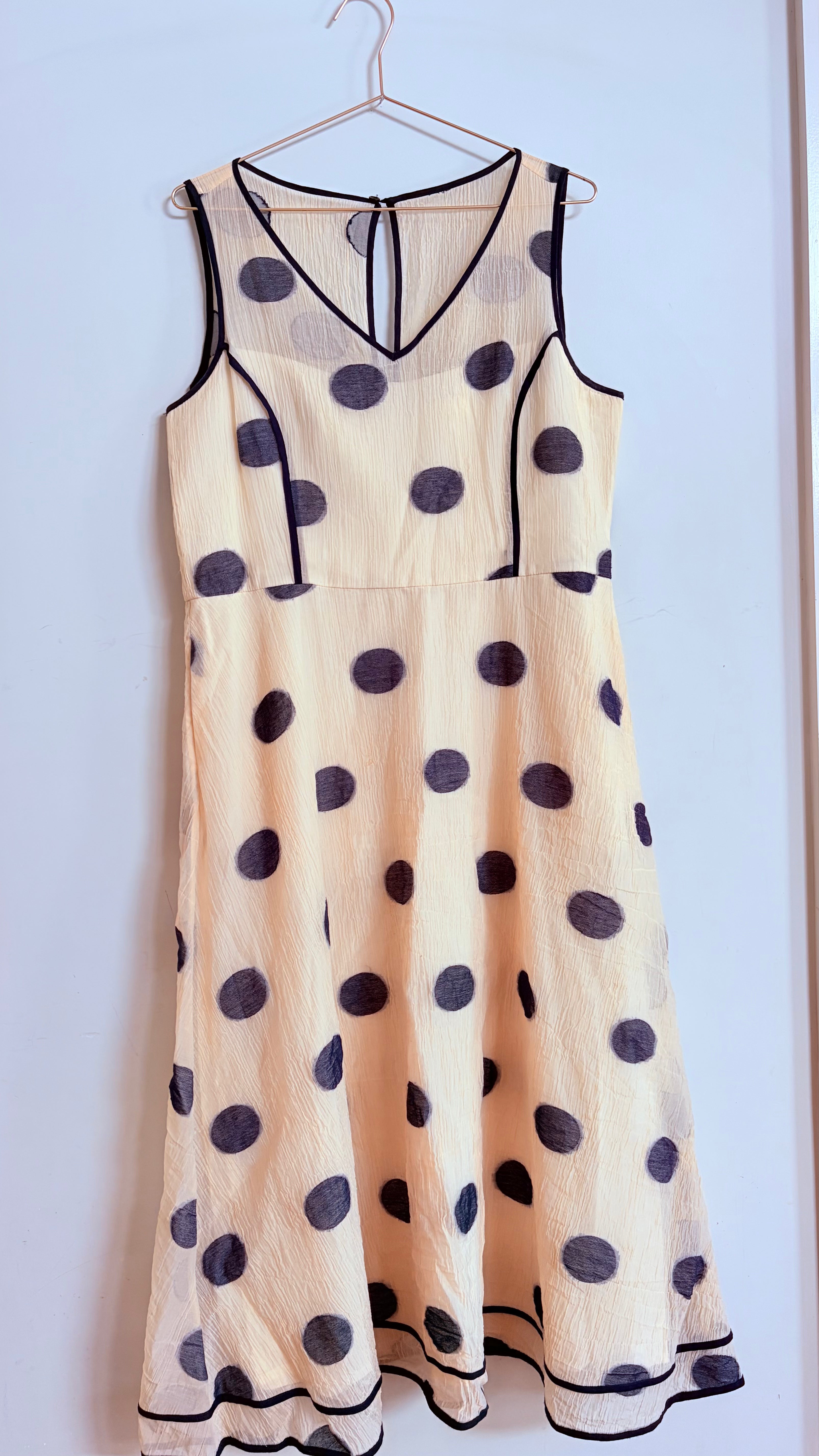 Kamare navy white dress-14