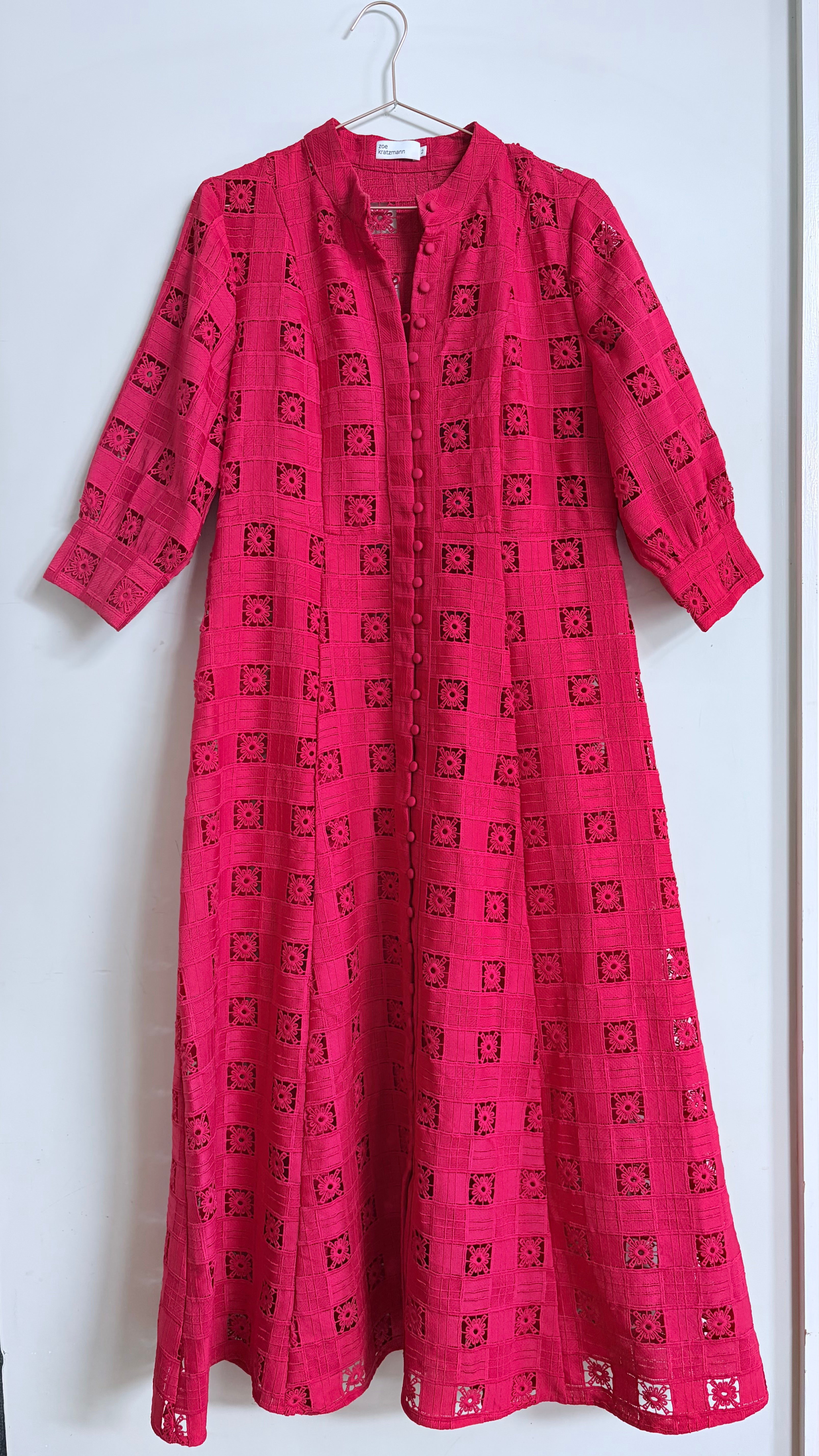 Zoe Kratsmann. Red lace formal dress-14