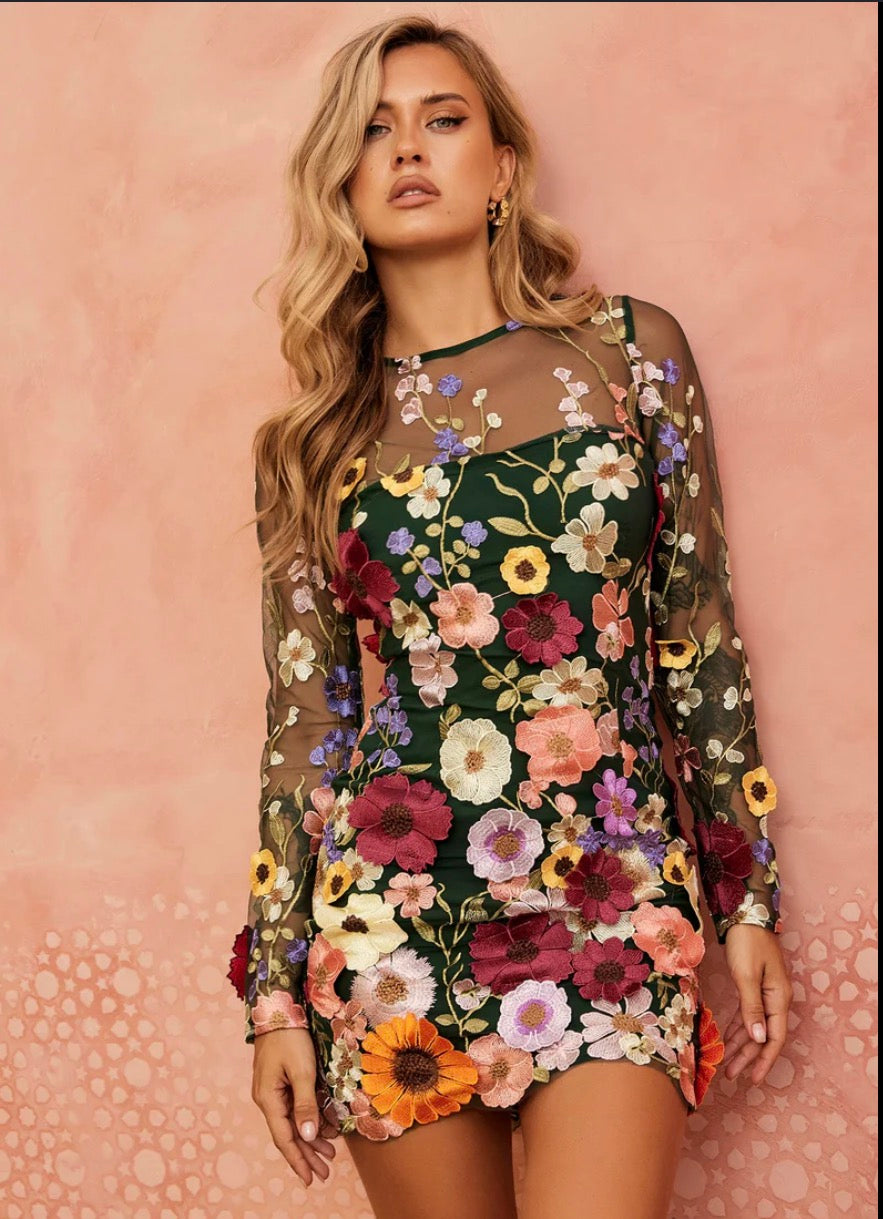 Sage + Page floral dress 14