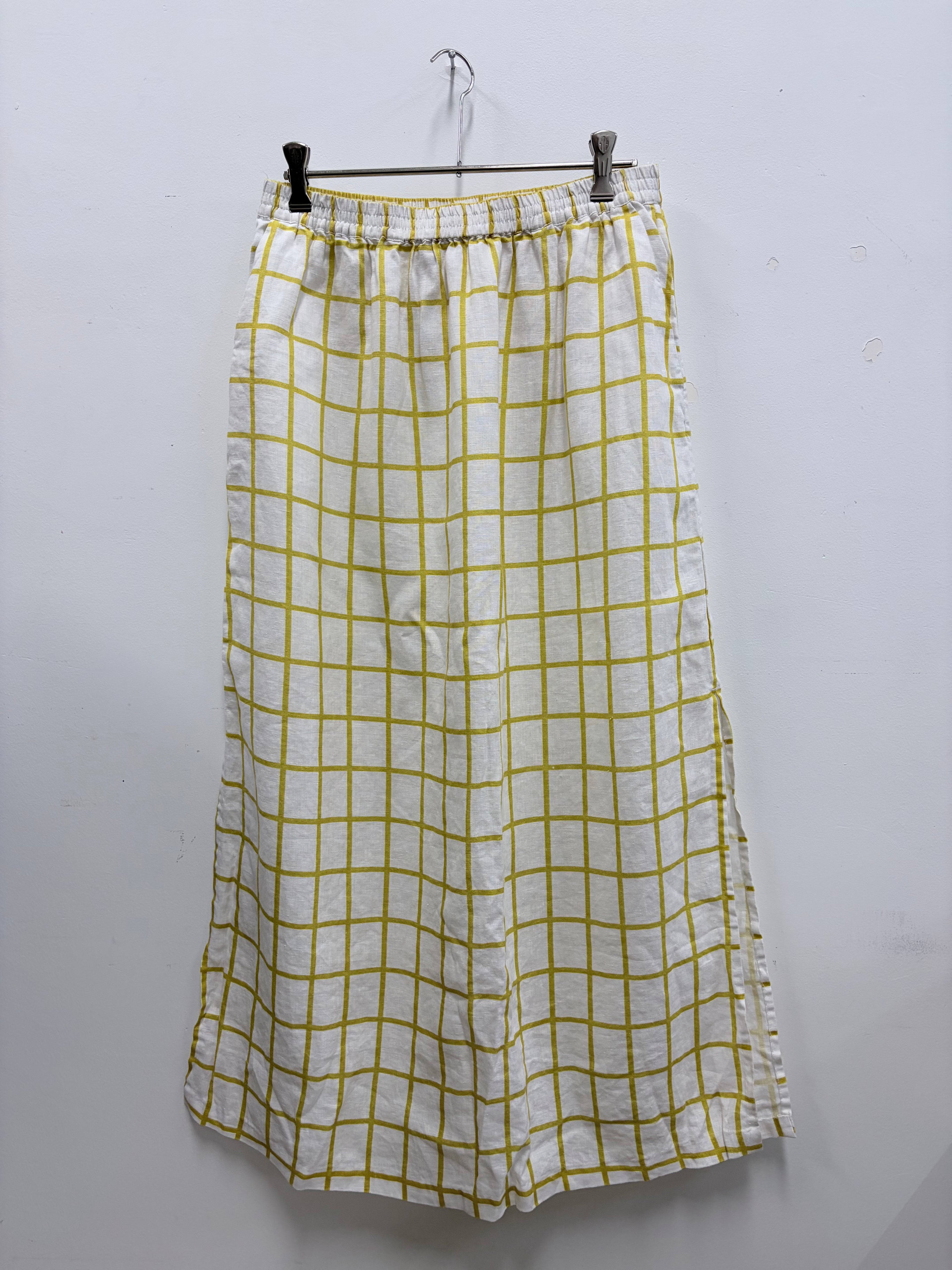 Elk check skirt-10