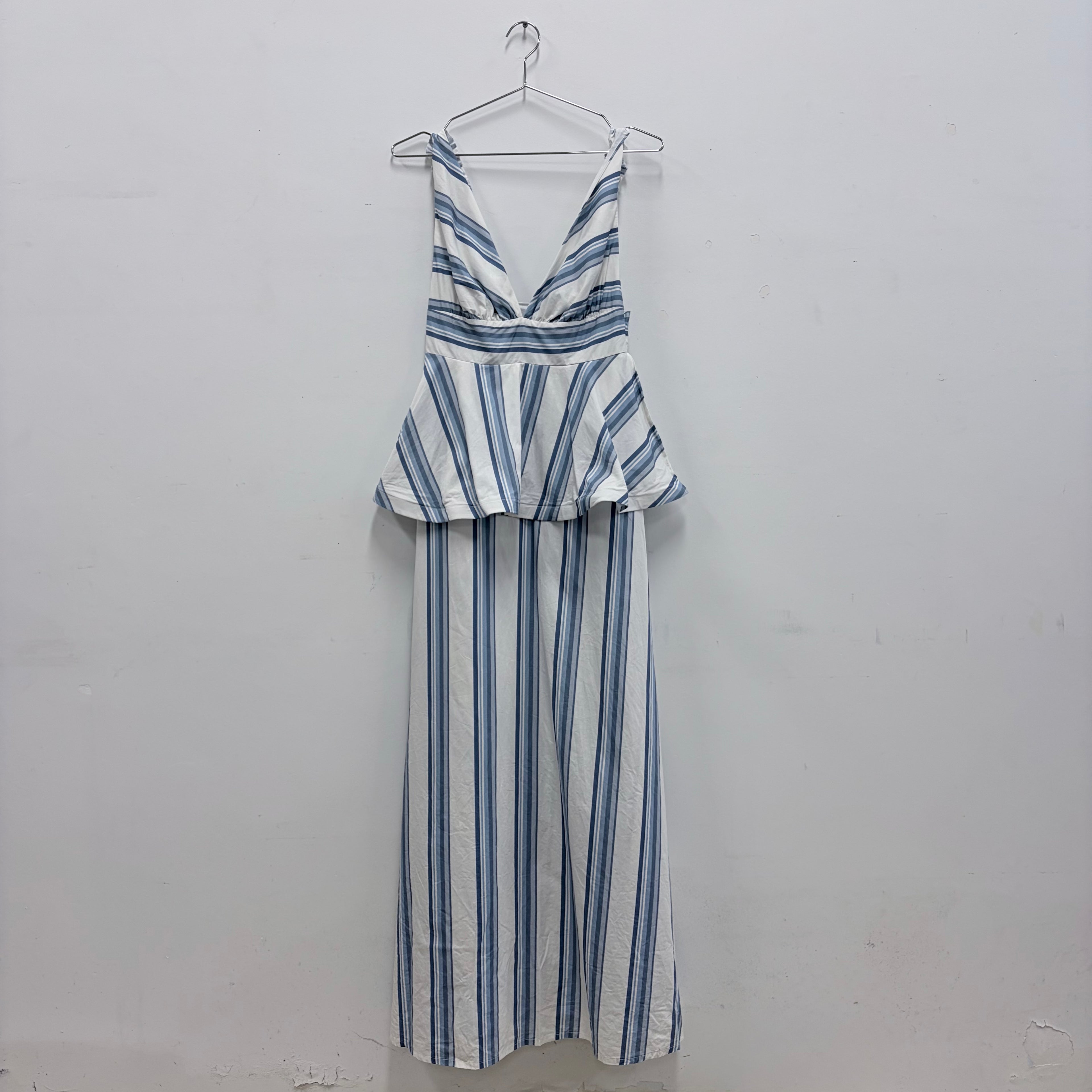 Aston studio blue and white maxi dress- 8