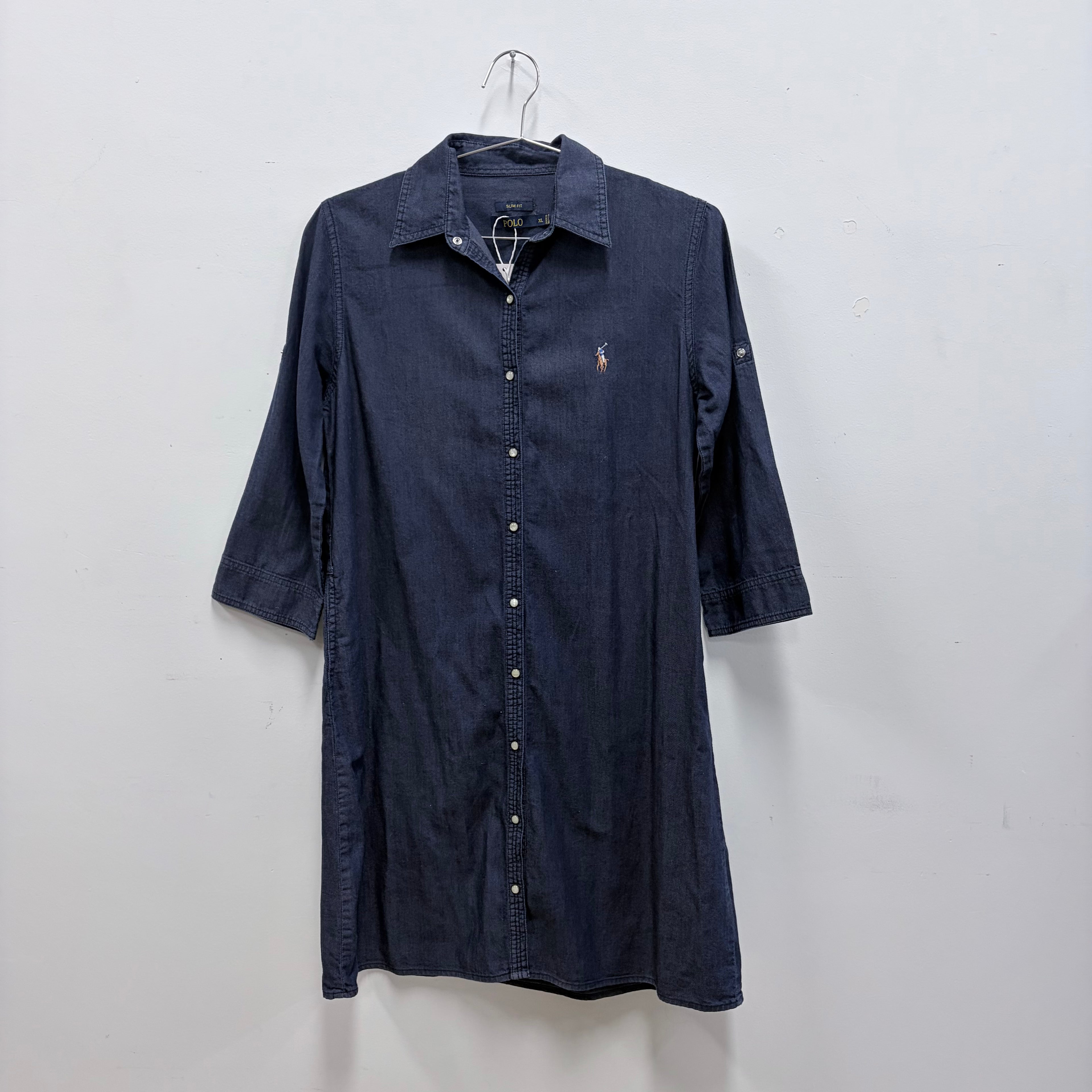 Polo slim fit denim dress XL