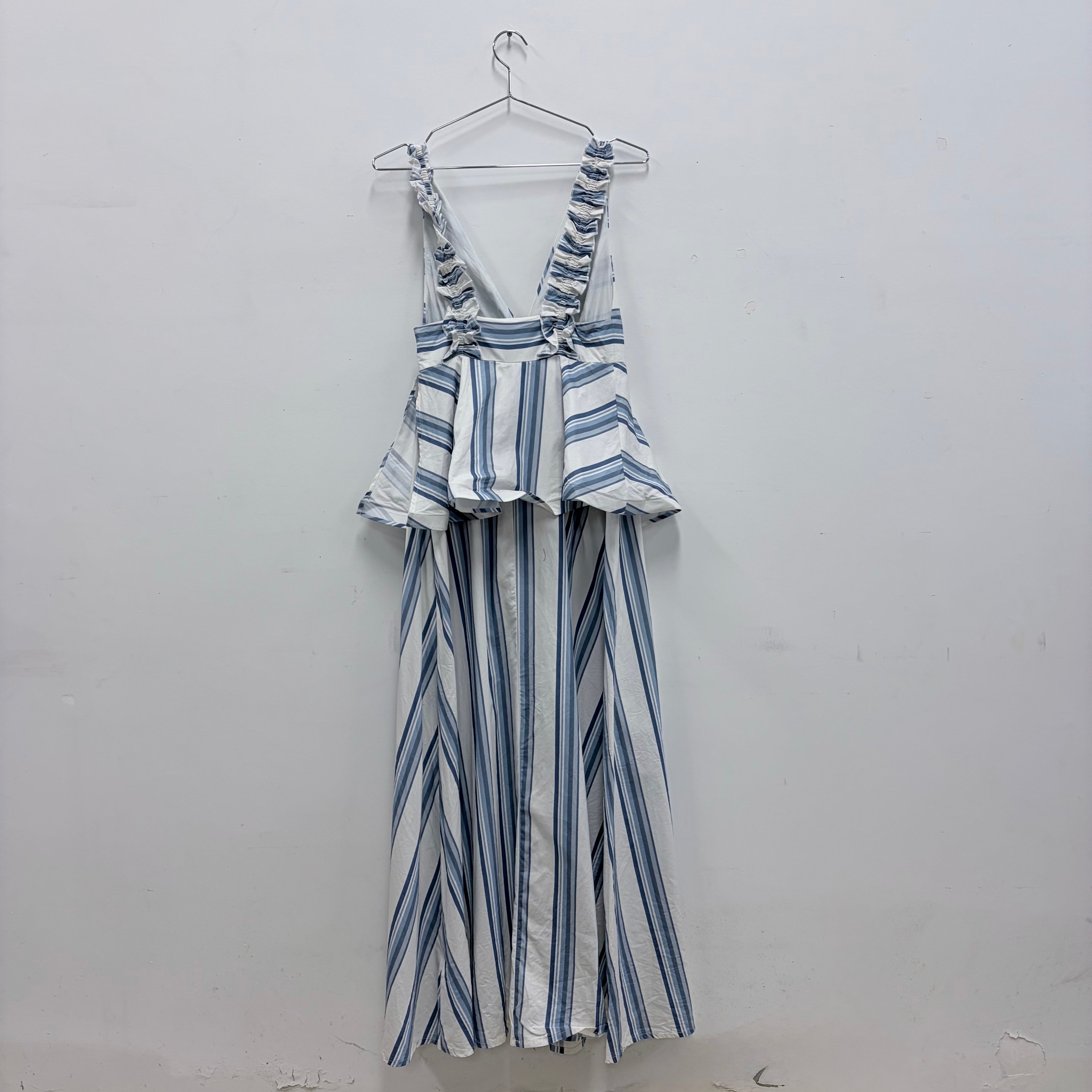 Aston studio blue and white maxi dress- 8