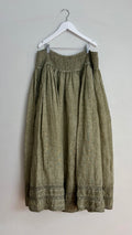 Manteau Noir Sage Linen Skirt - XL