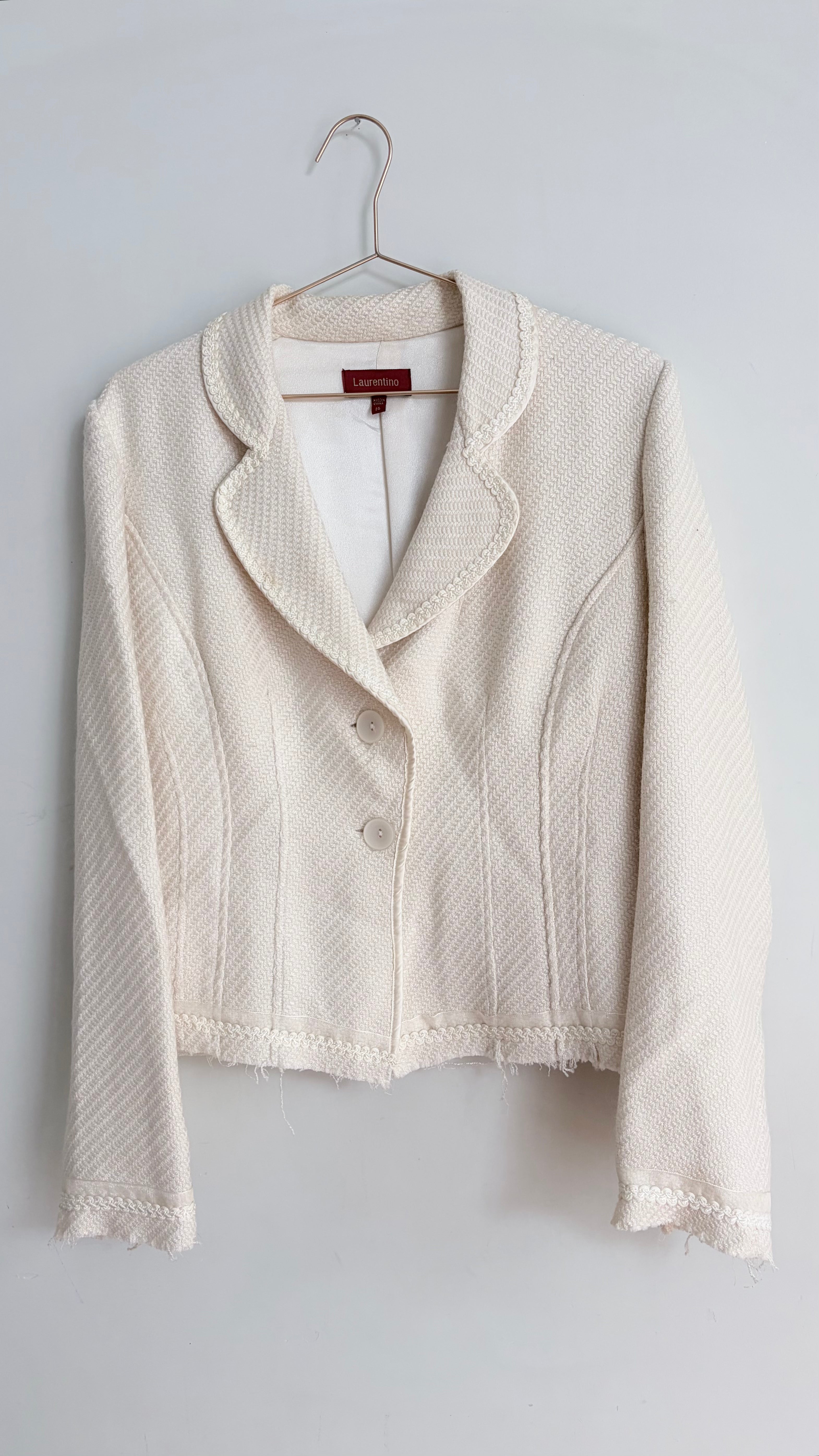 Laurentine Cream Chanel Style Jacket - 14