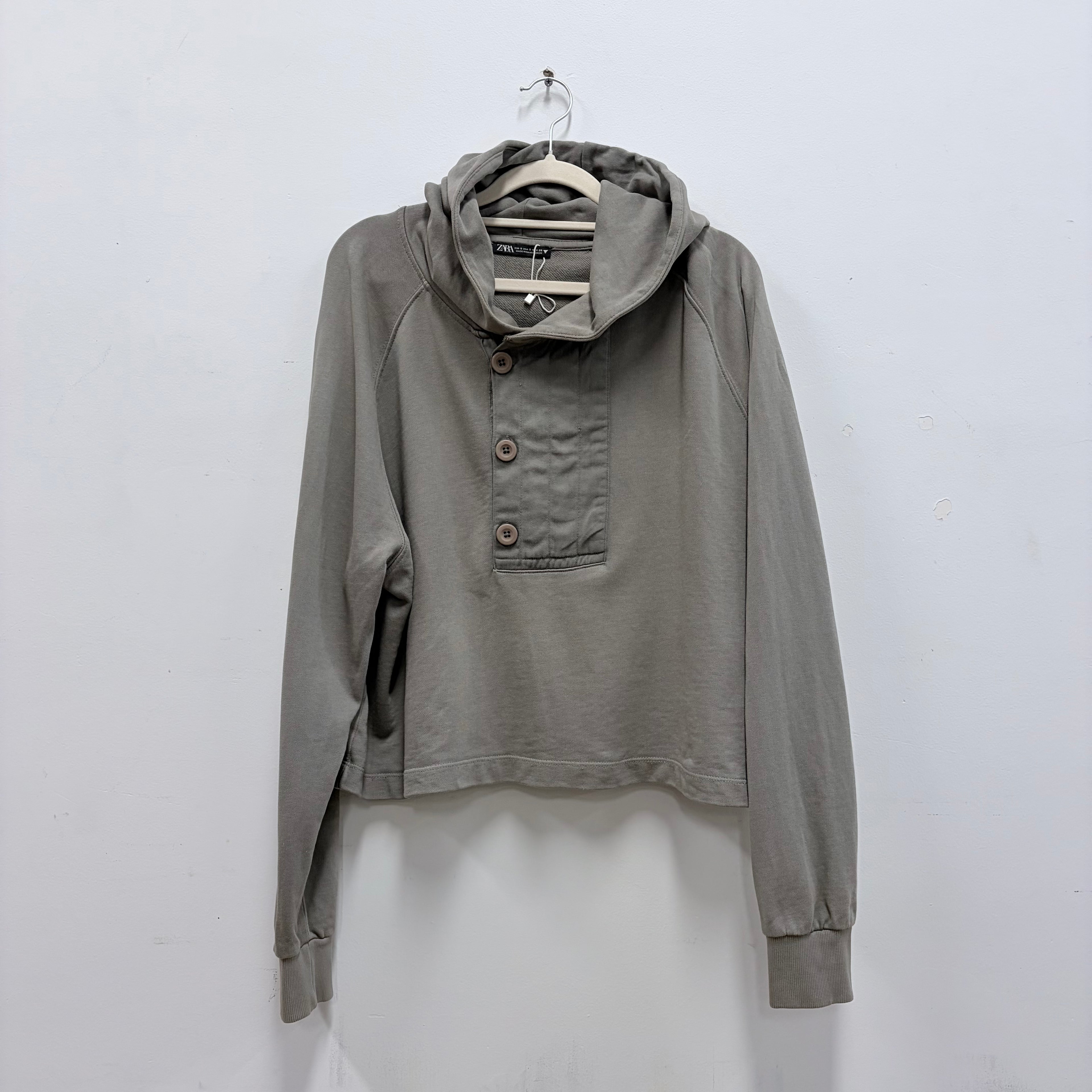 Zara cropped hoodie-S